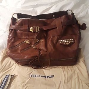 Rebecca Minkoff Leather Bag w/ Gold Details